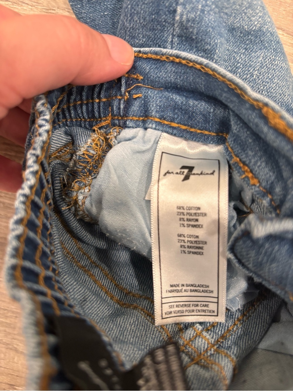7 For All Mankind Denim Jeggings Jeans 18 Months Unisex Elastic Waist Pockets - Picture 4 of 5